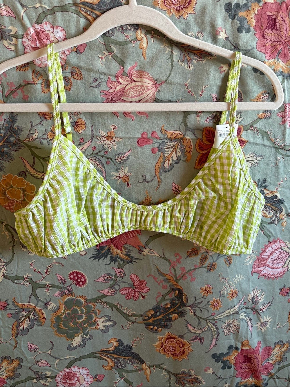 Lyrebird gingham bralette